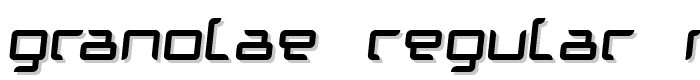 Granolae Regular Italic font